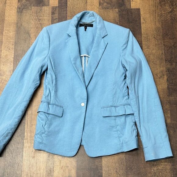Rag and Bone Blue Margot Classic Fit Blazer Size 6 - Picture 4 of 11